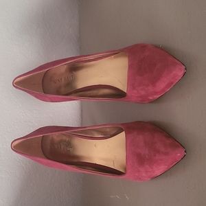 Red Suede Heels Nine West 9.5